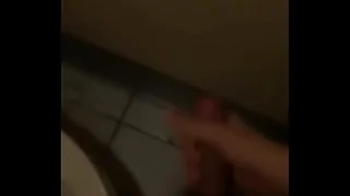 Japanese gay cumshot with regard to public toilet